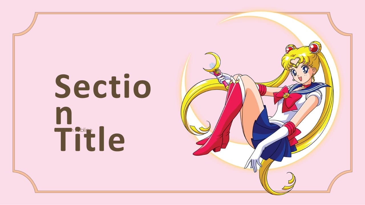 Sailor Moon PowerPoint Template 3