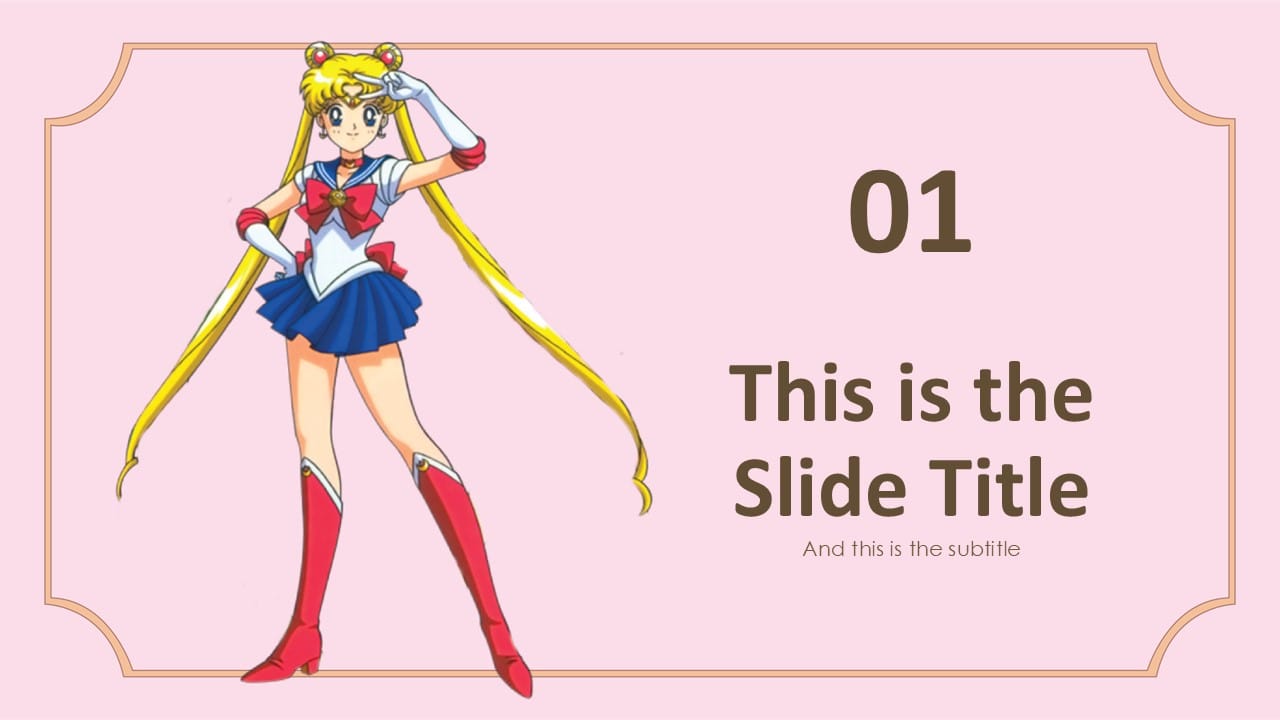 Sailor Moon PowerPoint Template 5