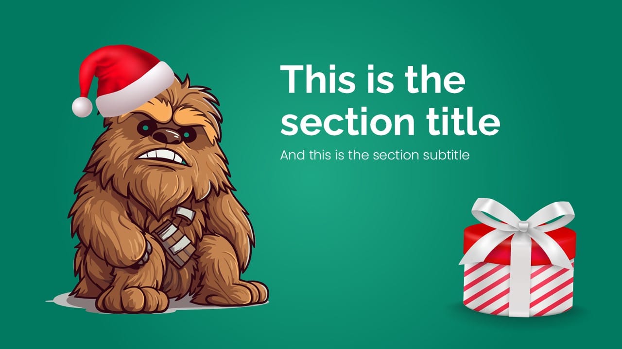 Star Wars Christmas PowerPoint Template 3