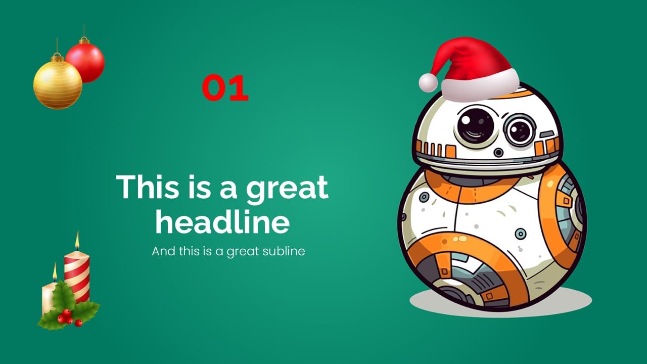 Star Wars Christmas PowerPoint Template 4