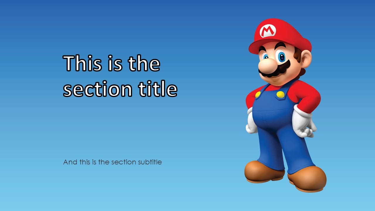 Super Mario PowerPoint Template 3