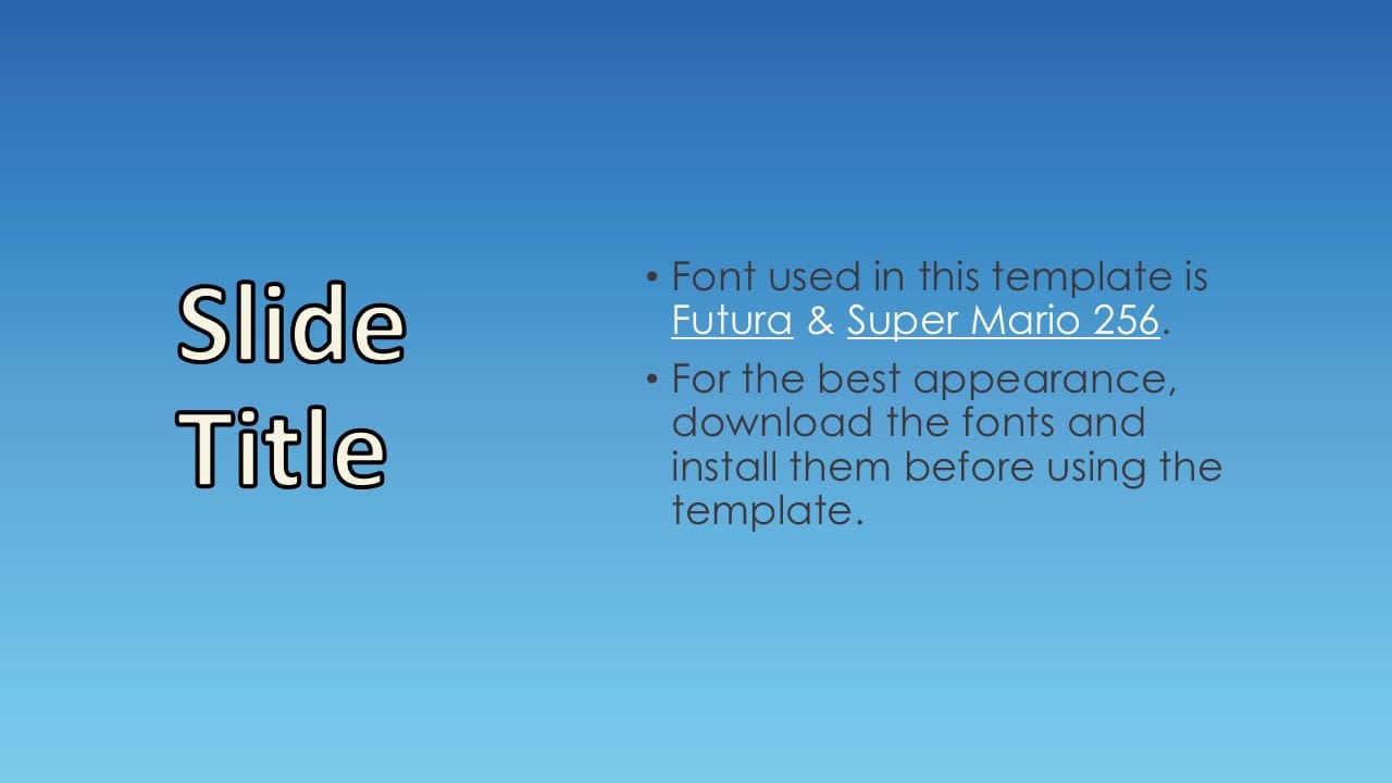 Super Mario PowerPoint Template 6