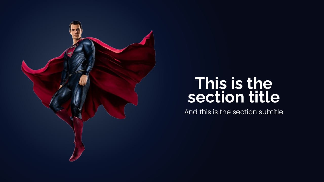 Superman PowerPoint Template 3