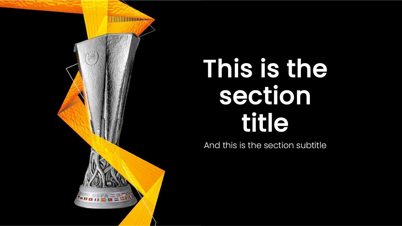 UEFA Europa League PowerPoint Template 3