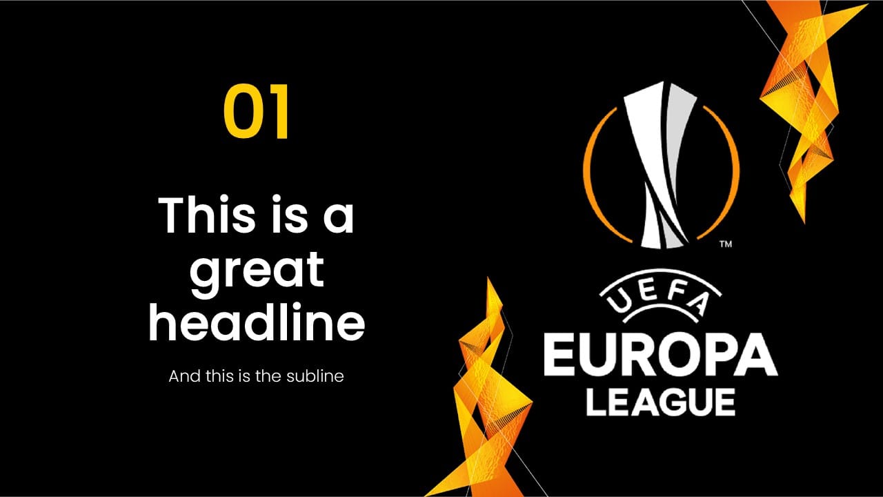 UEFA Europa League PowerPoint Template 5