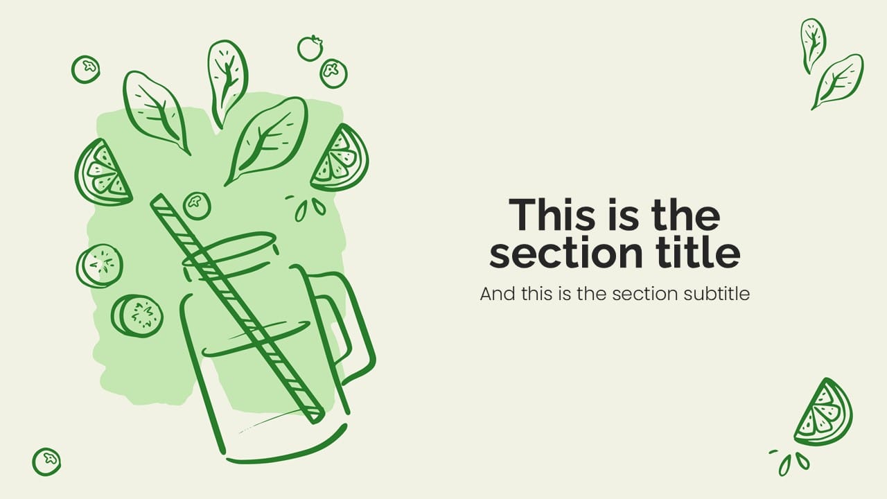 Vegan PowerPoint Template 3