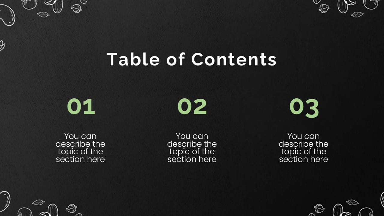 Vegetarian PowerPoint Template 2