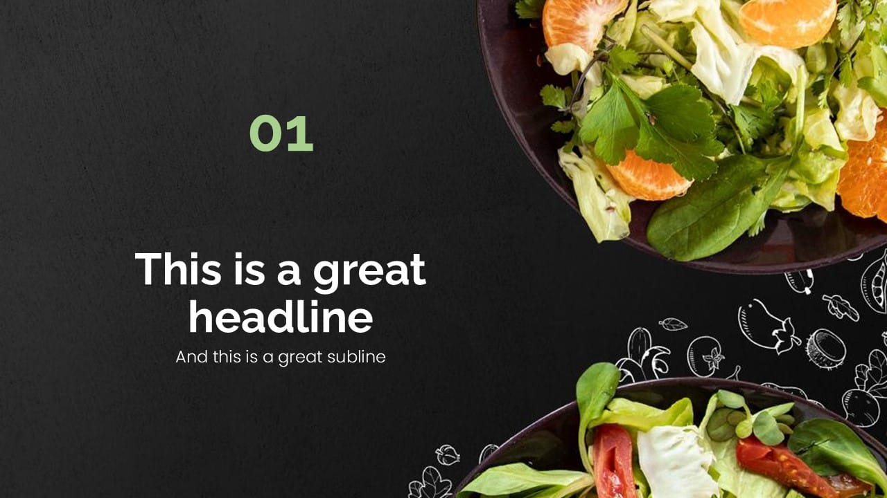 Vegetarian PowerPoint Template 4