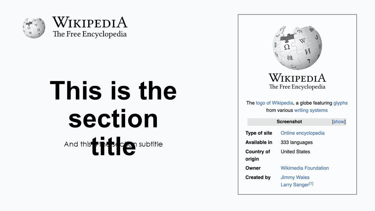 Wikipedia PowerPoint Template 3