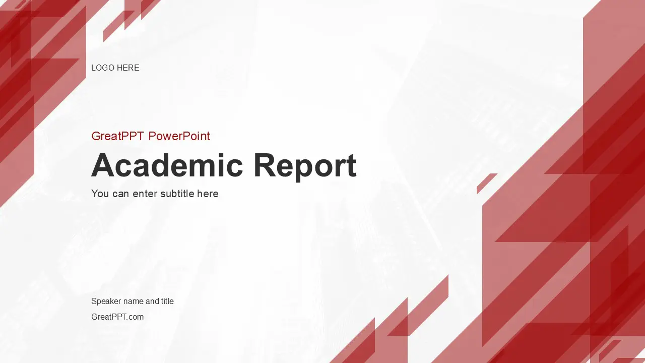 Academic Report Powerpoint Template