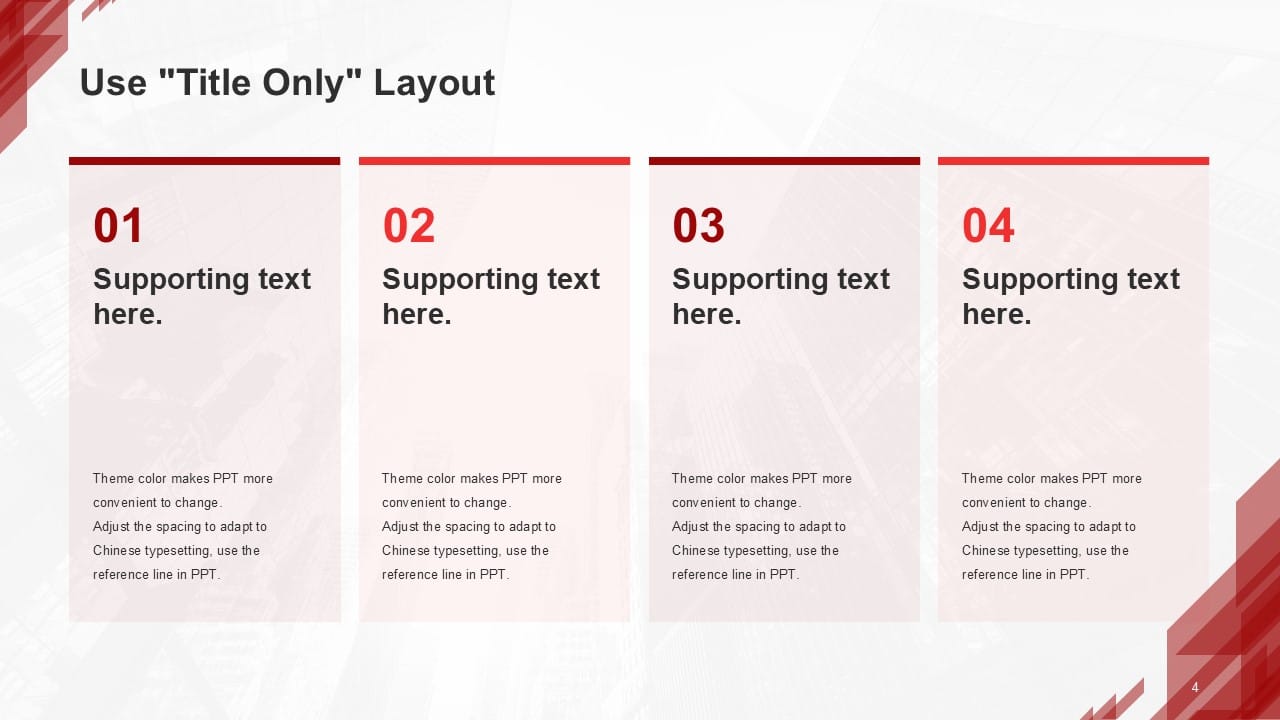 Red Academic Report PowerPoint Template 4