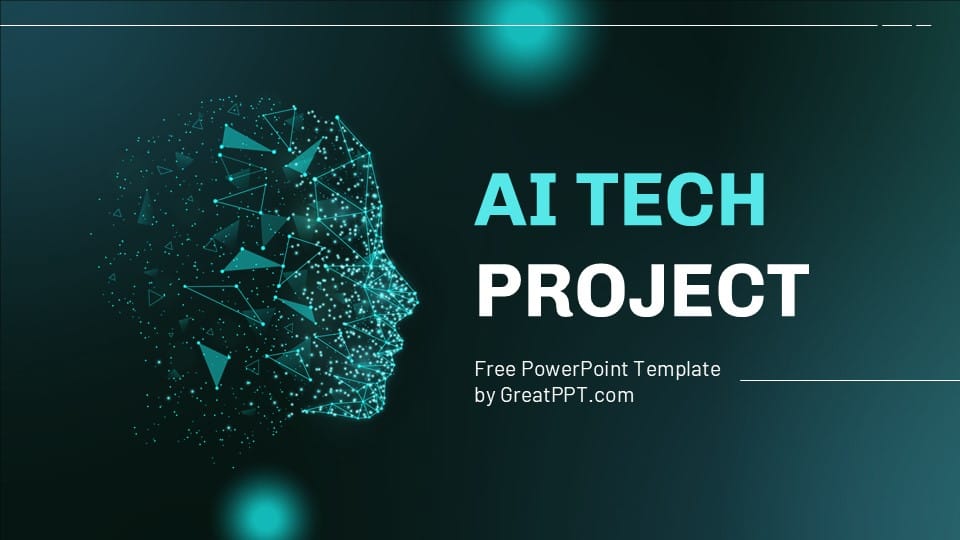 AI Tech Project PowerPoint Template 1