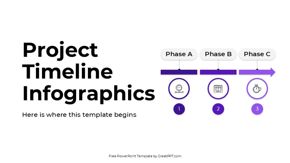 Aesthetic Project Timeline Infographics for PowerPoint 1