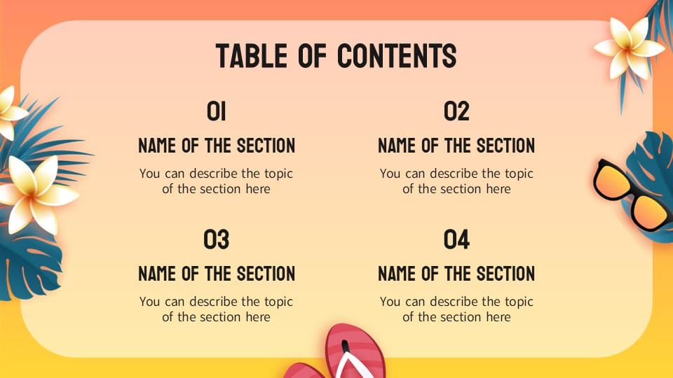 August Agenda PowerPoint Template 2