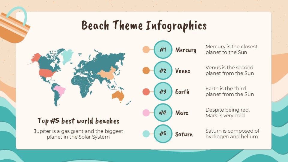 Beach Theme Infographics 2
