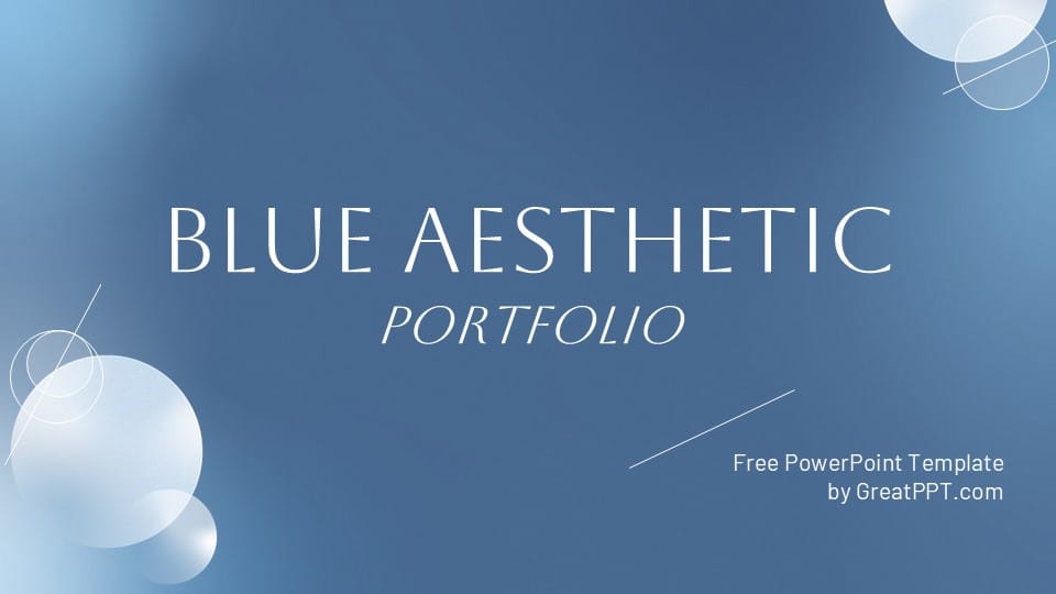 Blue Aesthetic Portfolio 1
