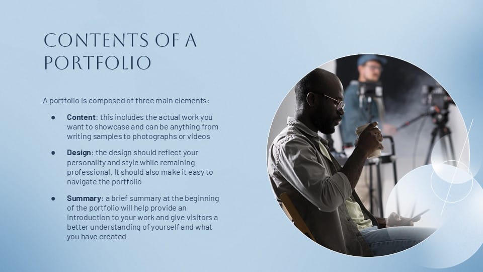 Blue Aesthetic Portfolio 3