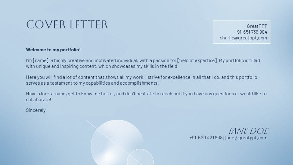 Blue Aesthetic Portfolio 7