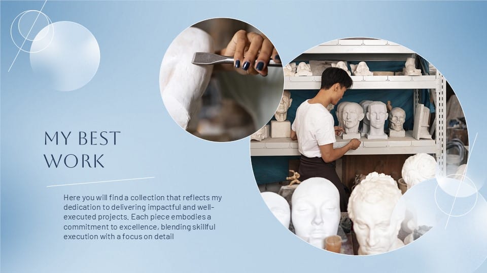 Blue Aesthetic Portfolio 9