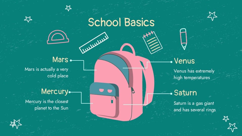 Chalkboard Background PowerPoint Template for Elementary 23