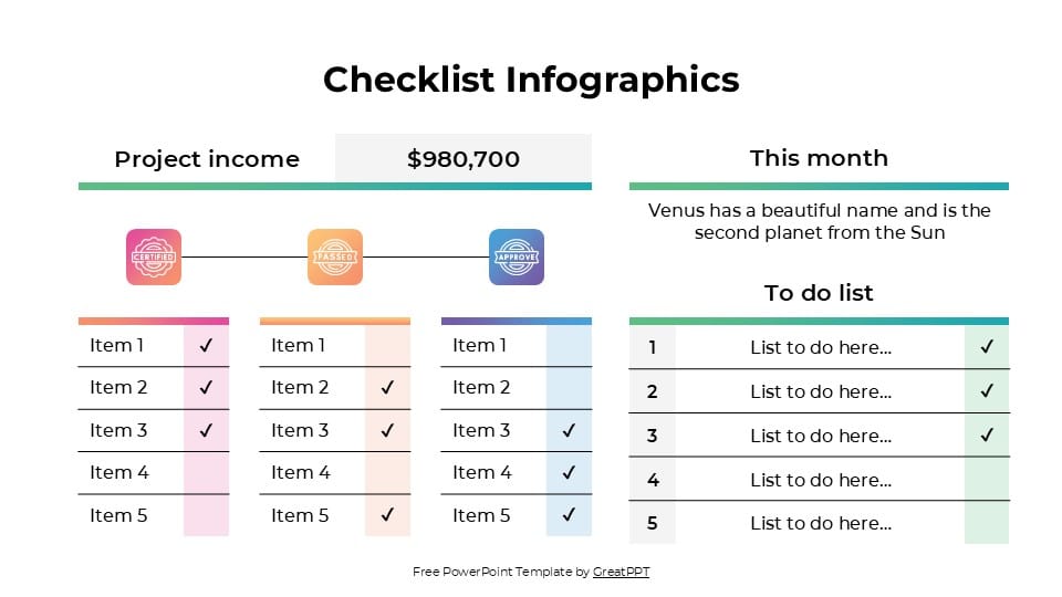 Checklist Infographics 12