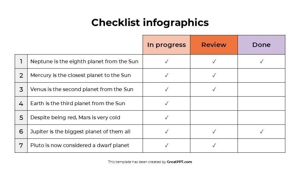Checklist Infographics 3