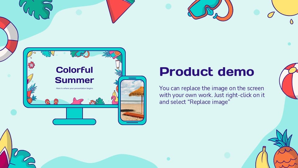 Colorful Summer PowerPoint Template 11