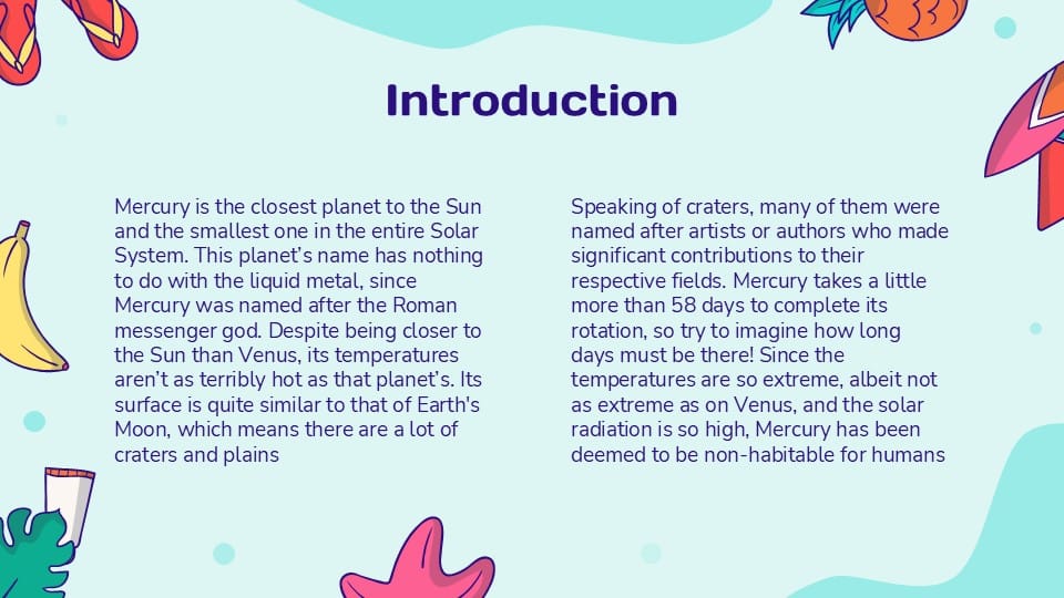 Colorful Summer PowerPoint Template 3