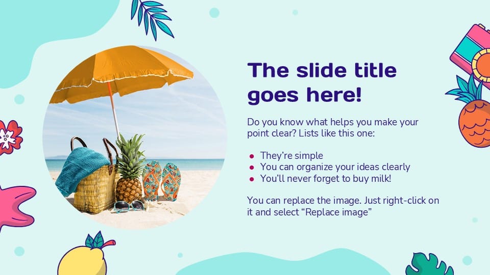 Colorful Summer PowerPoint Template 5