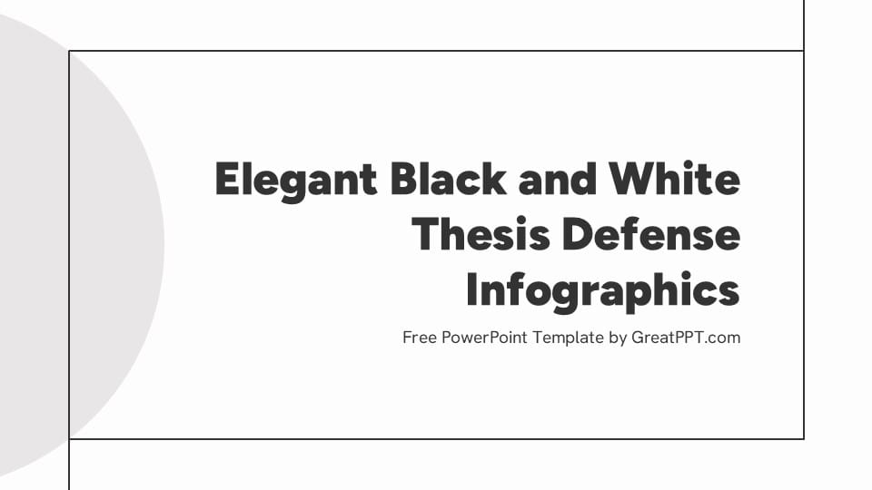 Elegant Black White Thesis Defense Infographics 1