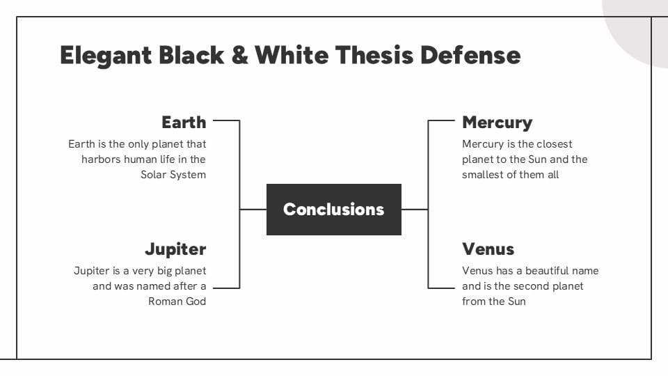 Elegant Black White Thesis Defense Infographics 12