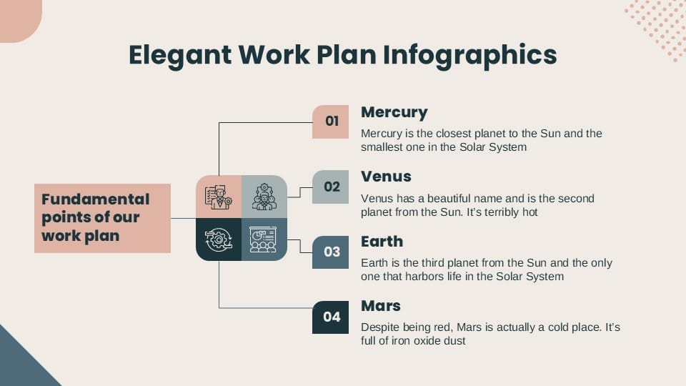 Elegant Workplan Infographics 2