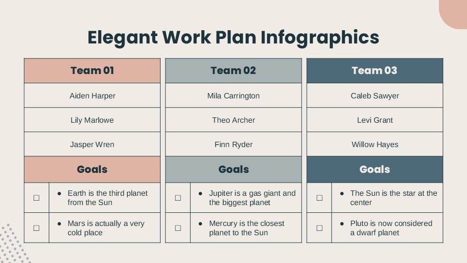 Elegant Workplan Infographics 9