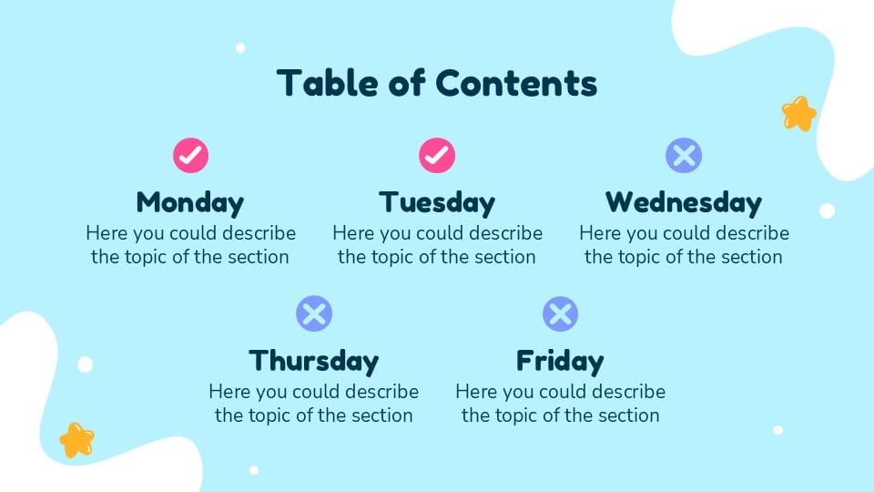 Elementary School Weekly Planner 4