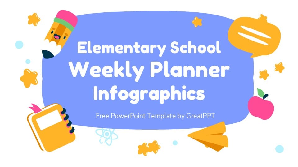 Elementary School Weekly Planner Infographics 1