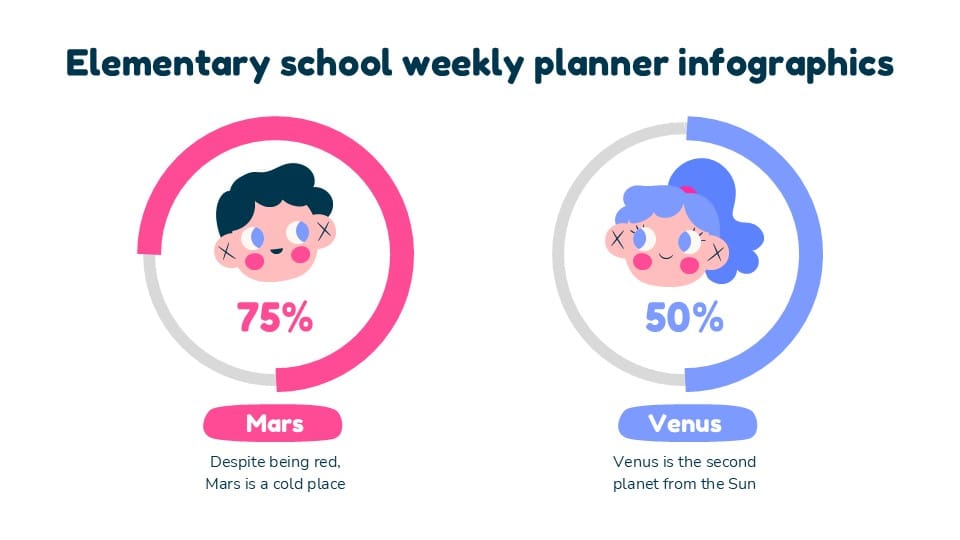 Elementary School Weekly Planner Infographics 11