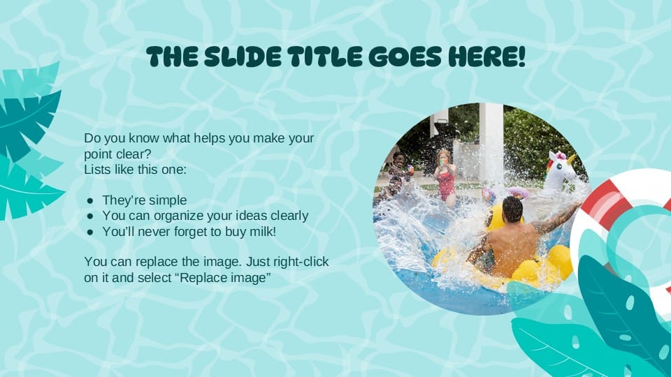 Floatie Presentation Template 4