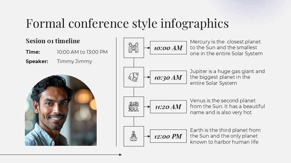Formal Conference Style Infographics 10