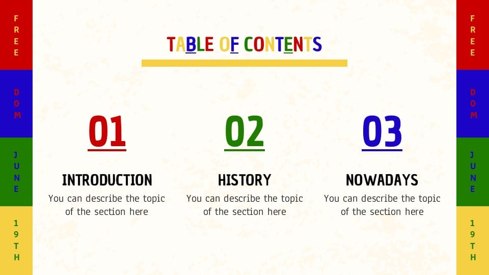 Juneteenth Day PowerPoint Template 2