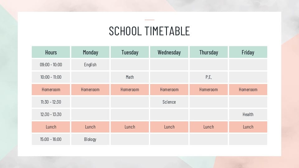 Minimalist High School Weekly Planner 13