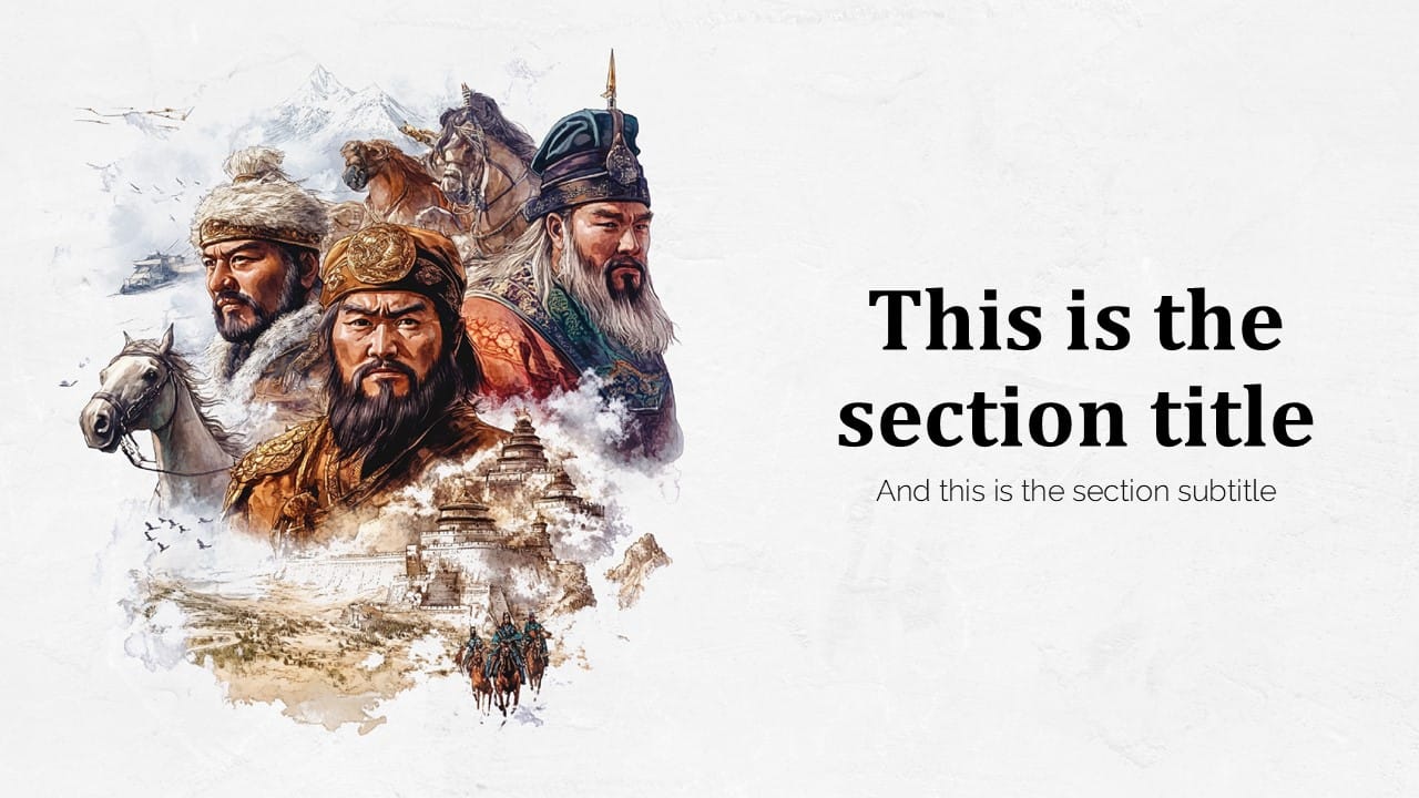 Mongol Empire PowerPoint Template 3