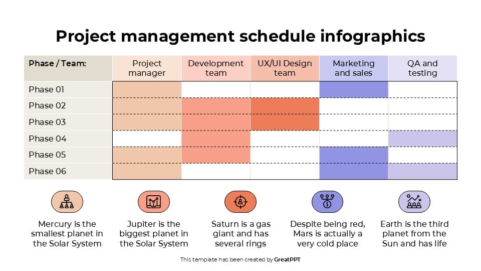 Project Management Schedule Infographics 6