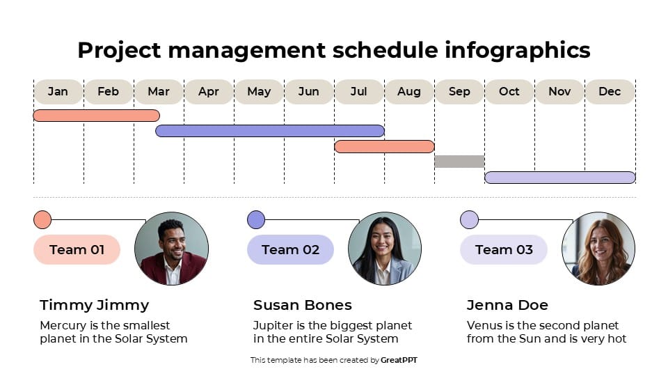 Project Management Schedule Infographics 7