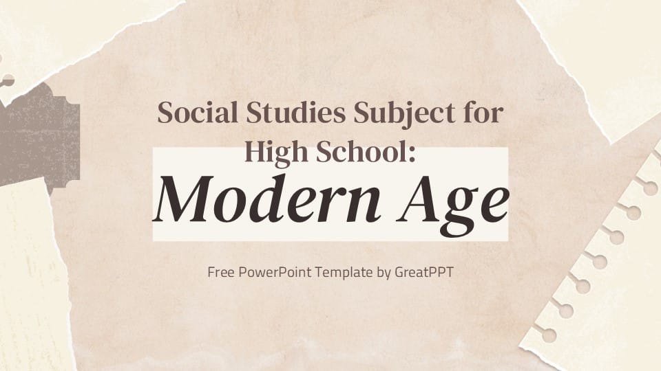 Social Studies Subject for High School 1