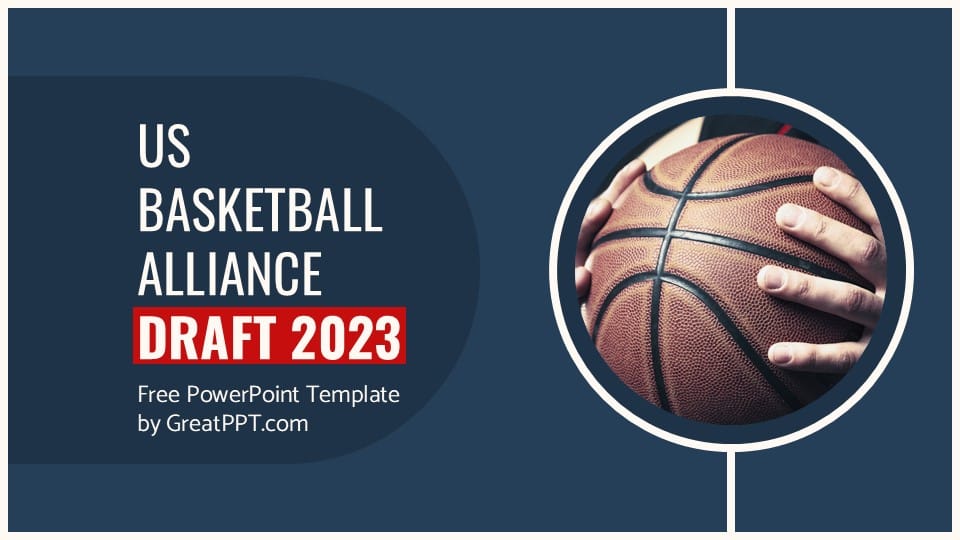 US Basketball Alliance Draft PowerPoint Template 1