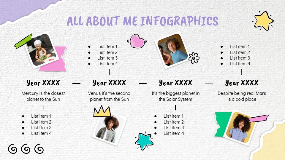 All About Me Infographics 2