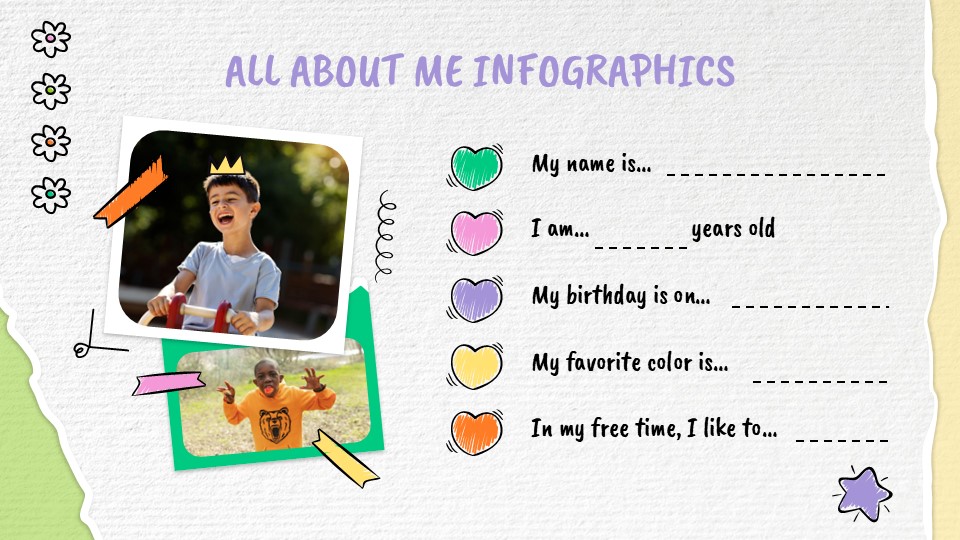 All About Me Infographics 4