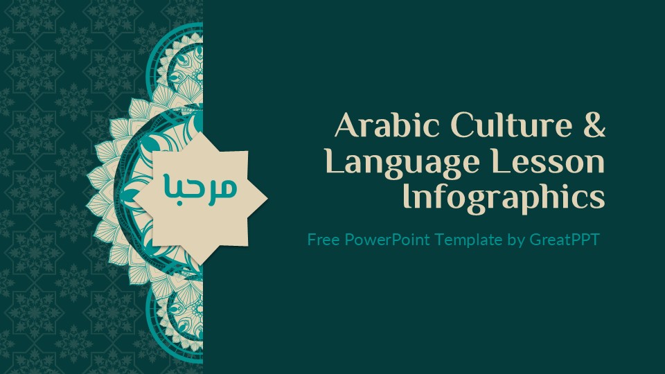 Arabic Culture & Language Lesson Infographics For Powerpoint 1