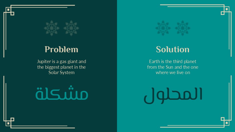 Arabic Culture & Language Lesson Powerpoint Template 17