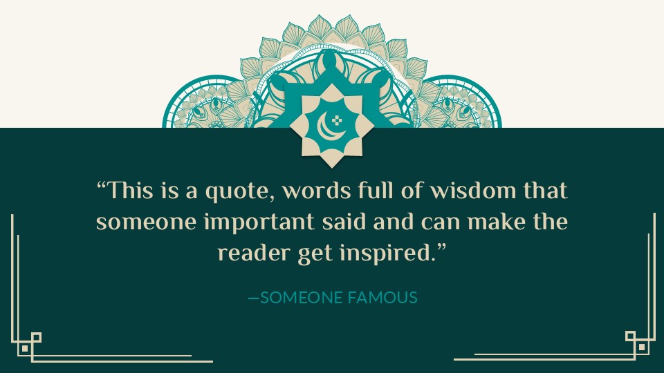 Arabic Culture & Language Lesson Powerpoint Template 4